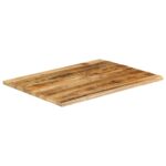 vidaXL Stolová doska 90x80x2,5 cm živý okraj masívny mangovník – Obrázok 2