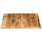 vidaXL Stolová doska 90x80x2,5 cm živý okraj masívny mangovník – Obrázok 4
