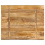 vidaXL Stolová doska 90x80x2,5 cm živý okraj masívny mangovník – Obrázok 5