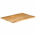 vidaXL Stolová doska živá hrana 90x80x2,5 cm masívne mango – Obrázok 2