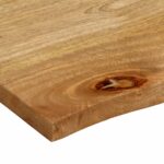 vidaXL Stolová doska živá hrana 90x80x2,5 cm masívne mango – Obrázok 7
