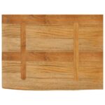 vidaXL Stolová doska živá hrana 80x60x2,5 cm masívne mango – Obrázok 5