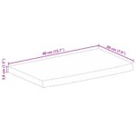 vidaXL Stolová doska živá hrana 40x20x3,8 cm masívne mango – Obrázok 9