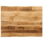 vidaXL Stolová doska živá hrana 80x60x3,8 cm masívny surový mangovník