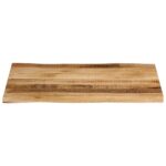 vidaXL Stolová doska živá hrana 80x60x3,8 cm masívny surový mangovník – Obrázok 3