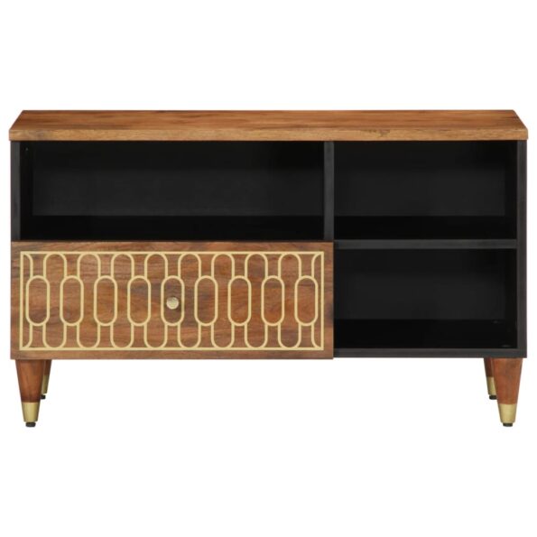 vidaXL TV skrinka 80x33x46 cm, mangový masív – Obrázok 2