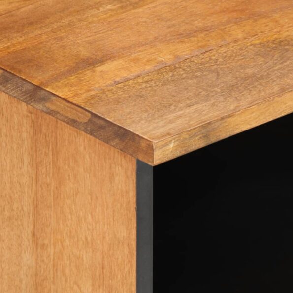 vidaXL TV skrinka 80x33x46 cm, mangový masív – Obrázok 8