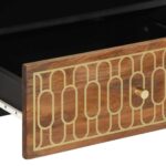 vidaXL TV skrinka 80x33x46 cm, mangový masív – Obrázok 9