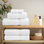 vidaXL Prémiové osušky SOLUND 25 ks biele 100x150 cm 600 g/m2 – Obrázok 3