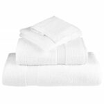 vidaXL Prémiové osušky SOLUND 25 ks biele 100x150 cm 600 g/m2 – Obrázok 4