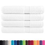 vidaXL Prémiové uteráky do sauny SOLUND 4 ks biele 80x200 cm 600 g/m2 – Obrázok 2