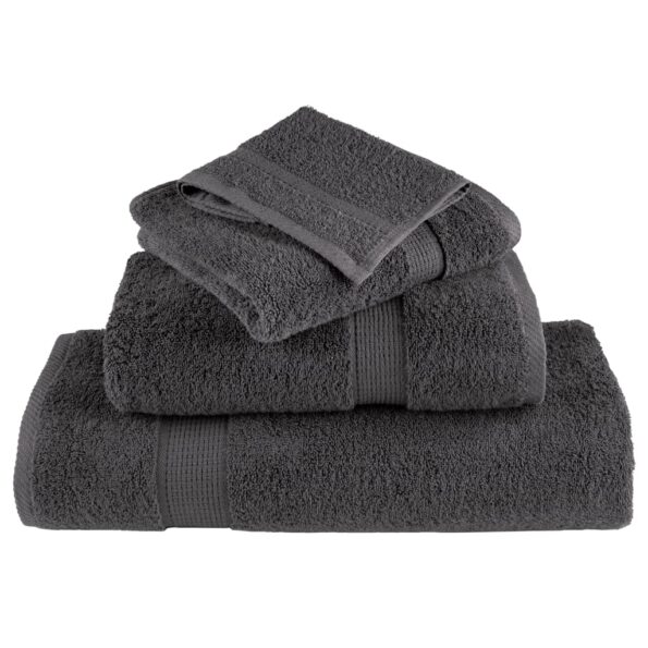 vidaXL Prémiové sprchové uteráky SOLUND 25ks antracit 70x140cm 600g/m2 – Obrázok 4