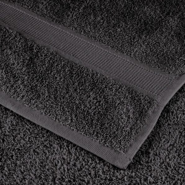 vidaXL Prémiové sprchové uteráky SOLUND 25ks antracit 70x140cm 600g/m2 – Obrázok 6