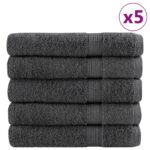 vidaXL Prémiové uteráky 25ks antracit 100x200 cm 600 g/m2 100 % bavlna