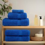 vidaXL Prémiové uteráky SOLUND 10 ks modré 100x200 cm 600 g/m2 – Obrázok 3