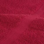 vidaXL Prémiové uteráky SOLUND 10 ks červené 100x200cm 600 g/m2 – Obrázok 7