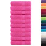 vidaXL Prémiové osušky SOLUND 10 ks ružové 70x140 cm 600 g/m2 – Obrázok 2
