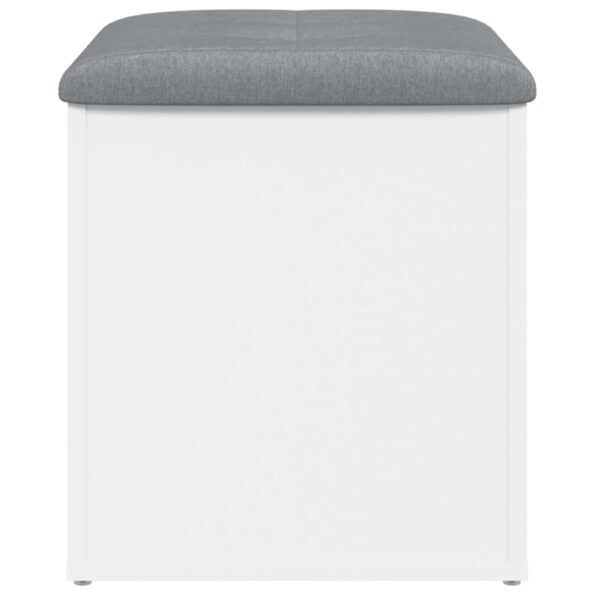 vidaXL Úložná lavička biela 42x42x45 cm kompozitné drevo – Obrázok 5