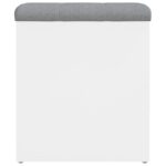 vidaXL Úložná lavička biela 42x42x45 cm kompozitné drevo – Obrázok 6