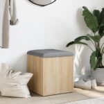 vidaXL Úložná lavička dub sonoma 42x42x45 cm kompozitné drevo – Obrázok 3