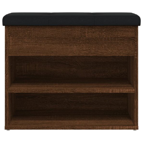 vidaXL Lavička na topánky hnedý dub 82x32x50 cm kompozitné drevo – Obrázok 6