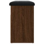 vidaXL Lavička na topánky hnedý dub 82x32x50 cm kompozitné drevo – Obrázok 7