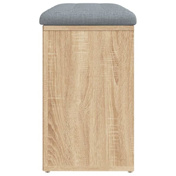 vidaXL Lavička na topánky dub sonoma 82x32x50 cm kompozitné drevo – Obrázok 6