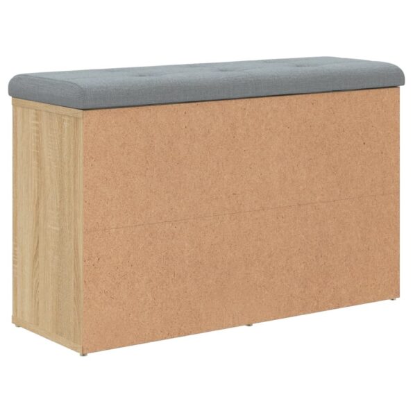 vidaXL Lavička na topánky dub sonoma 82x32x50 cm kompozitné drevo – Obrázok 7