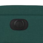 vidaXL Elektrické zdvíhacie masážne kreslo tmavozelené látkové – Obrázok 12