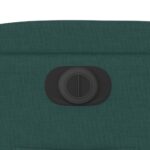 vidaXL Elektrické sklápacie kreslo tmavozelené látkové – Obrázok 11