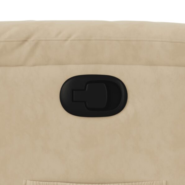 vidaXL Zdvíhacie sklápacie kreslo krémové mikrovláknová látka – Obrázok 11