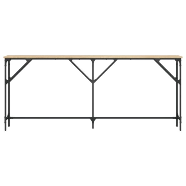 vidaXL Konzolový stolík dub sonoma 180x23x75 cm kompozitné drevo – Obrázok 4