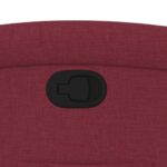 vidaXL Sklápacie kreslo vínovo-červené látkové – Obrázok 9