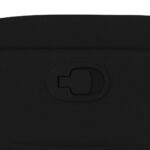 vidaXL Sklápacie kreslo čierne látkové – Obrázok 9