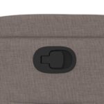 vidaXL Sklápacie kreslo sivohnedé látkové – Obrázok 9