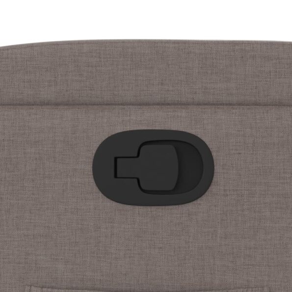 vidaXL Sklápacie kreslo sivohnedé látkové – Obrázok 9