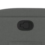 vidaXL Sklápacie kreslo tmavosivé látkové – Obrázok 9