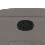 vidaXL Sklápacie kreslo sivohnedé látkové – Obrázok 9