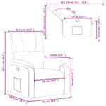 vidaXL Polohovacie kreslo čierne mikrovláknová látka – Obrázok 11
