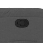 vidaXL Sklápacie kreslo tmavosivé látkové – Obrázok 9