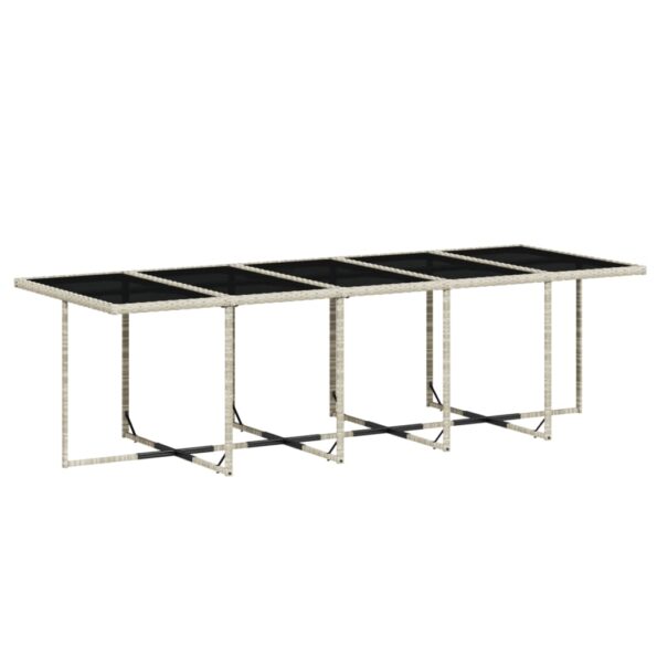 VXL8721012292130_g_en_hd_1.jpg vidaXL 11-dielna záhr. jedálenská súprava vankúše svetlosivá polyratan – Obrázok 3