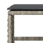 vidaXL 13-dielna záhrad. jedálenská súprava vankúš bledosivá polyratan – Obrázok 10