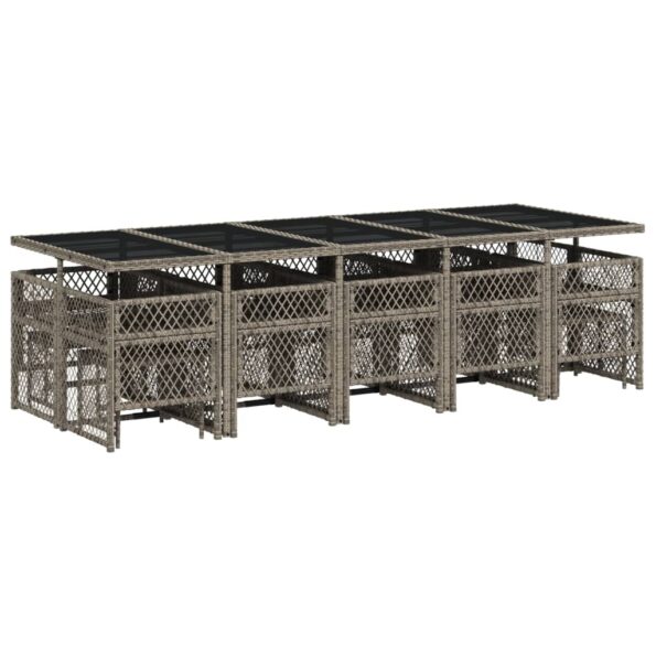 VXL8721012292703_g_en_hd_4.jpg vidaXL 15-dielna záhrad. jedálenská súprava s vankúšmi sivá polyratan – Obrázok 6