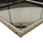 vidaXL 9-dielna záhradná jedálenská sada s podložkami sivá polyratan – Obrázok 8