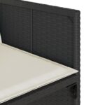 vidaXL 13-dielna záhr. jedálenská súprava s vankúšmi čierna polyratan – Obrázok 9