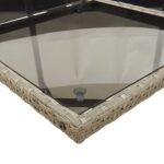 vidaXL 9-dielna záhradná jedálenská sada s podložkami sivá polyratan – Obrázok 5