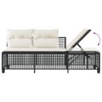 vidaXL 3-dielna rohová záhr. sedacia sada s vankúšmi polyratan čierna – Obrázok 11