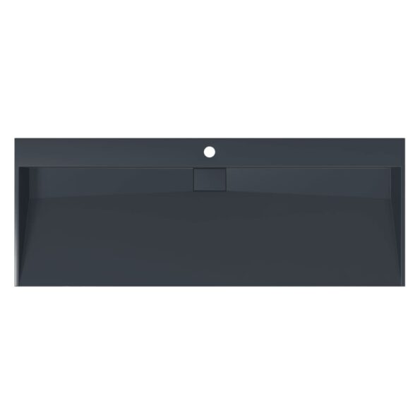 vidaXL Umývadlo minerálny/mramorový odliatok 120x46x11cm antracitové – Obrázok 7