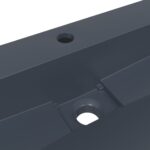 vidaXL Umývadlo minerálny/mramorový odliatok 120x46x11cm antracitové – Obrázok 8