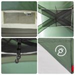 vidaXL Kempingový stan 9 osôb zelený vodeodolný – Obrázok 12